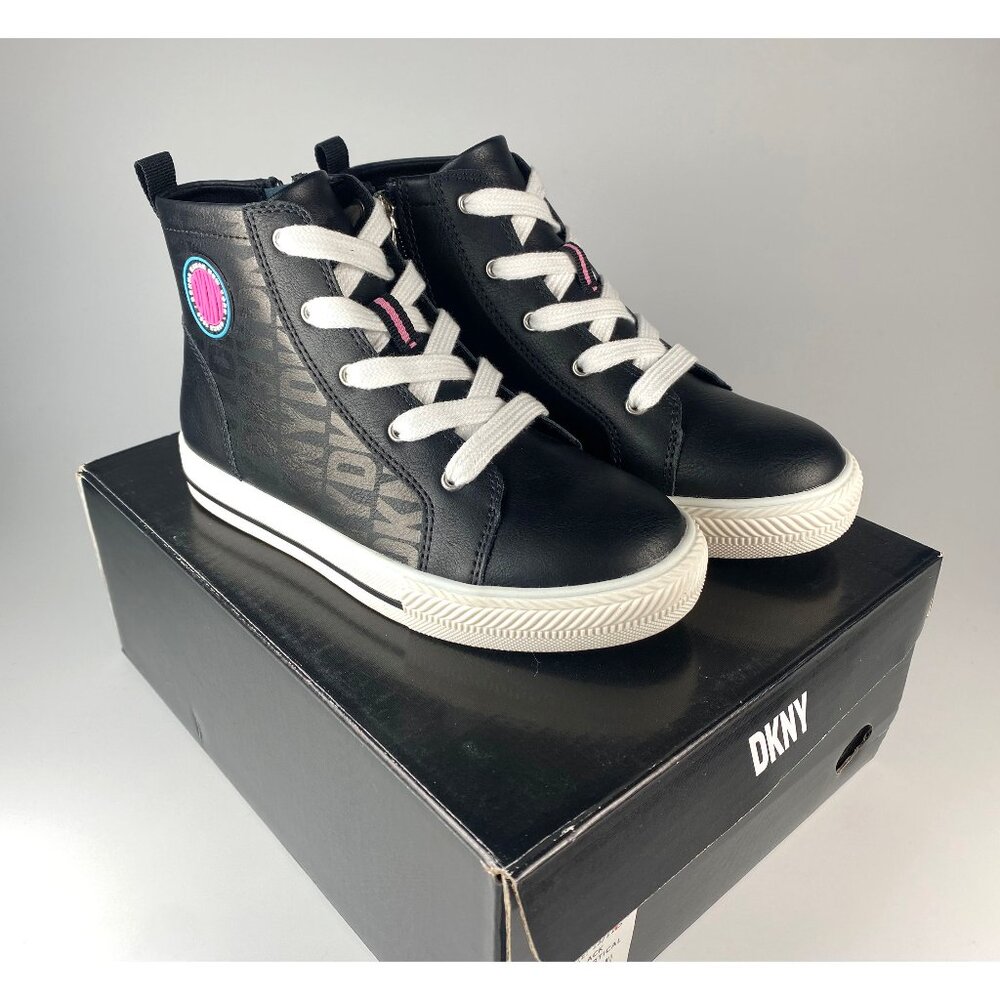 DKNY Girls Hannah Vertical High Top Sneakers - Size 13 - 45% OFF!!!